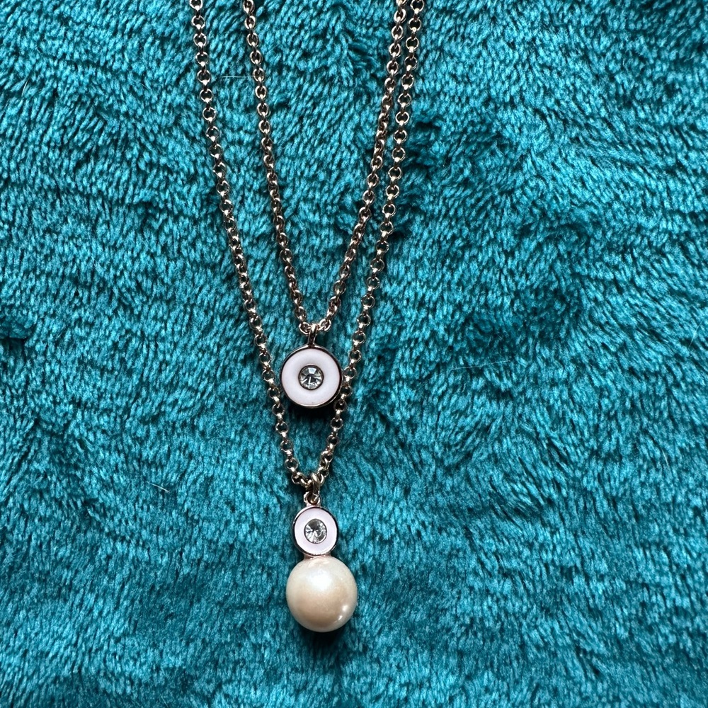 Kate Spade 2 layer gold necklace